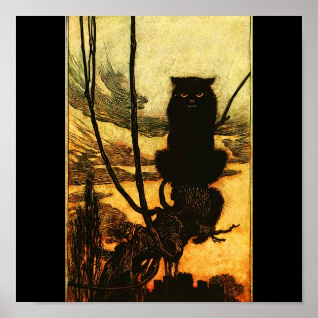 Illustration-Rackham 26 med poster Vintage (Framsidan)