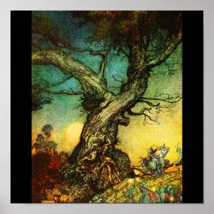 Illustration-Rackham 29 med poster Vintage