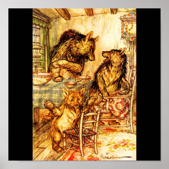 Illustration-Rackham 35 med poster Vintage (Framsidan)