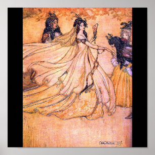 Illustration-Rackham med poster Vintage 9