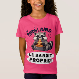 Illustration Raton Laveur Humour  Le Bandit Propre T Shirt