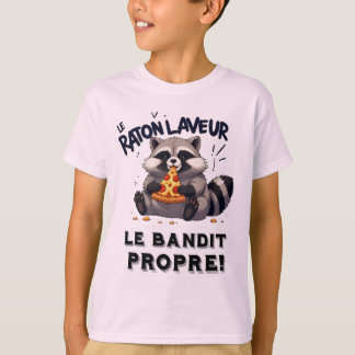Illustration Raton Laveur Humour  Le Bandit Propre T Shirt