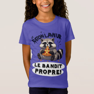 Illustration Raton Laveur Humour  Le Bandit Propre T Shirt