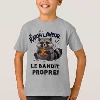 Illustration Raton Laveur Humour  Le Bandit Propre T Shirt
