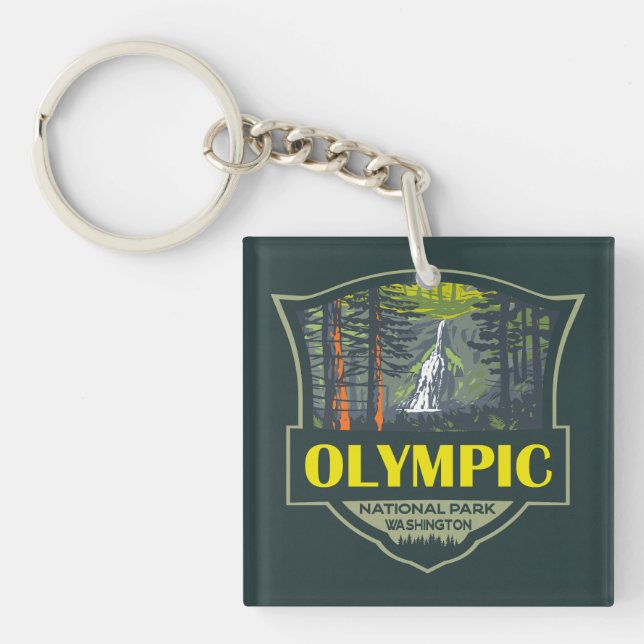 Illustration Retro i den olympiska nationalparken (Framsidan)