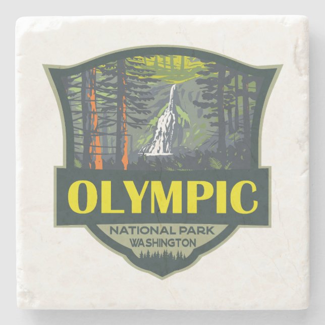 Illustration Retro i den olympiska nationalparken Stenunderlägg (Framsidan)