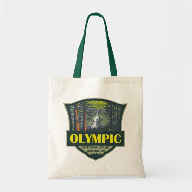 Illustration Retro i den olympiska nationalparken Tygkasse (Framsidan)