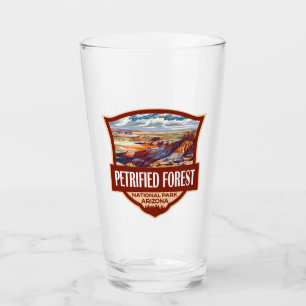 Illustration Retro-projektet med Petrified Forest Glaskopp