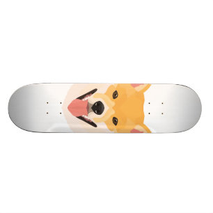 Illustration Shiba Inu Mini Skateboard Bräda 18,5 Cm