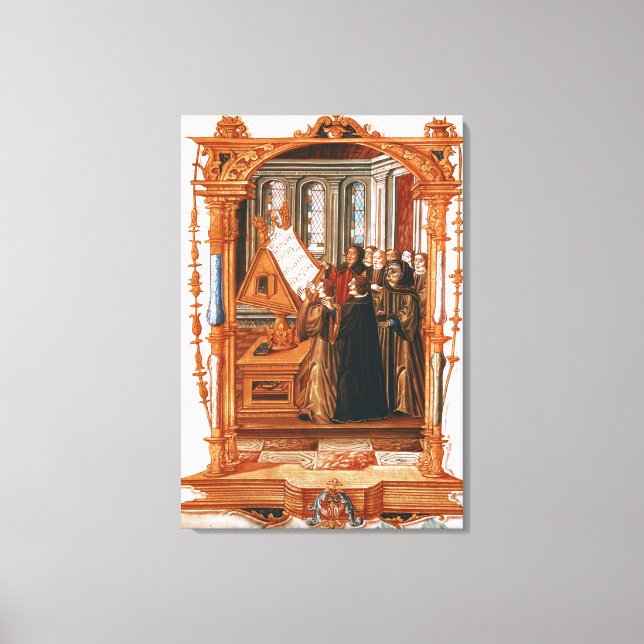 Illustration som skildrar choir som sjunger canvastryck (Framsida)