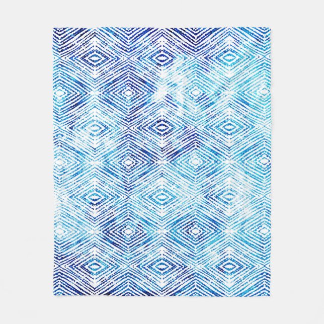 Illustration - sömlös boho geometric mönster isola fleecefilt (Framsidan)