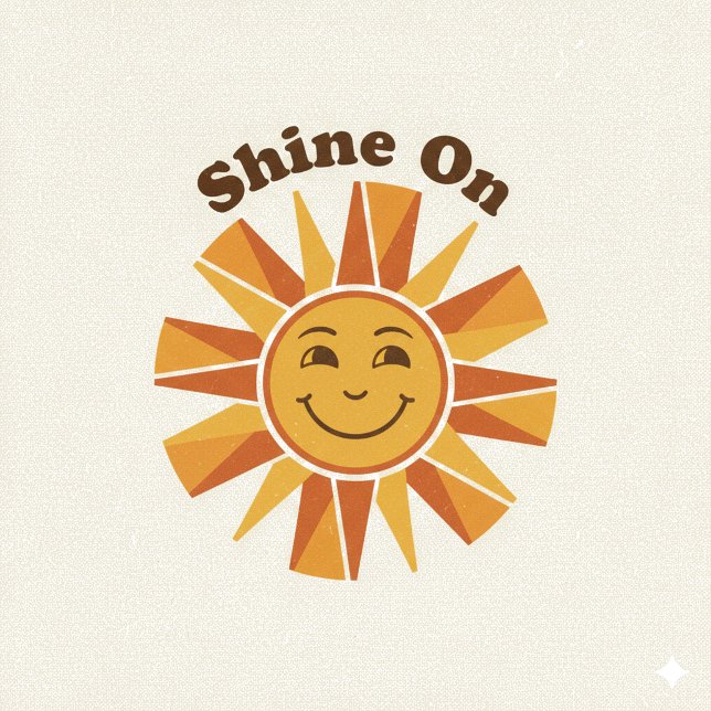 Illustration Throw Pillow –“Shine On” Motivational Kudde (Skapare uppladdad)