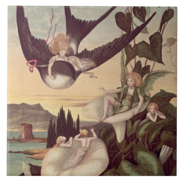 Illustration till "Thumbkinetta", vid den Hans Kakelplatta (Framsidan)
