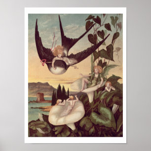 Illustration till "Thumbkinetta", vid den Hans Poster