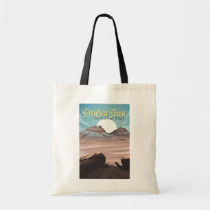 Illustration Travel i Petrified Forest National Pa Tygkasse