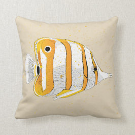 Illustration - Tropical Fish Print Kudde