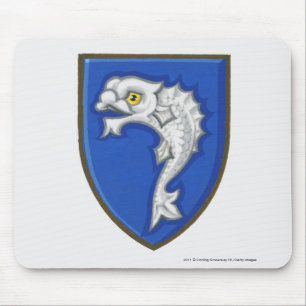Illustrationen av det heraldiska fisksymbolet musmatta