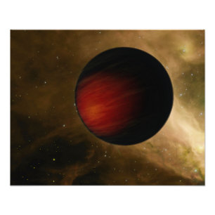 Illustrationen av en varma Jupiter kallade HD Fototryck