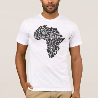 illustrationen av symbolafrikan som en giraff flår tröja