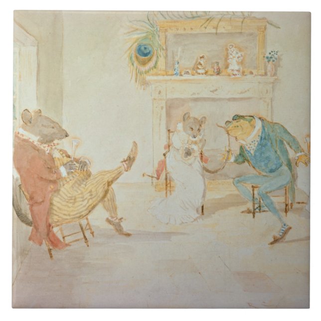 Illustrationen från 'en groda skulle han en kakelplatta (Framsidan)