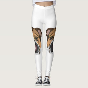 Illustrationengelskabulldogg Leggings