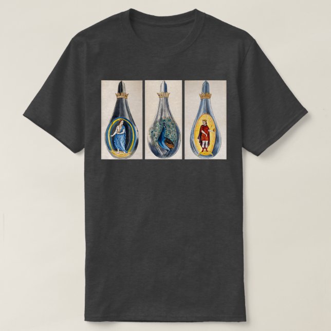 Illustrationer av alkaliska kolvar från Splendor S T Shirt (Design framsida)