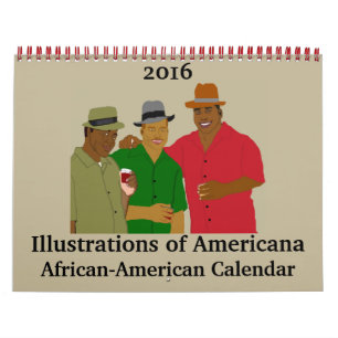 Illustrationer av Americana-Amerika Kalender