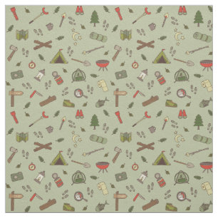 Illustrationer av Camping Camping-camping utomhus Tyg
