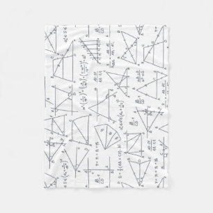 Illustrationer av skrivna beräkningar i matematik fleecefilt