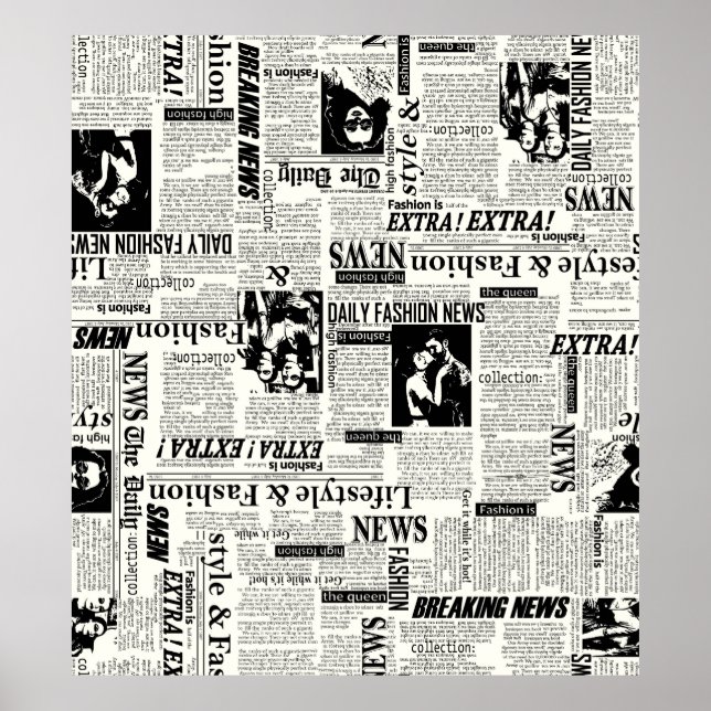 Illustrationer av tidningars förstasidesarbete poster (Framsidan)