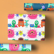 Illustrationer från Bright Rainbow Färgad Monster