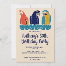 Illustrationer från Macaws Tropical Thned Party
