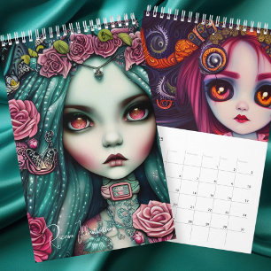 Illustrationer från Ricaso Gothic Girls Kalender