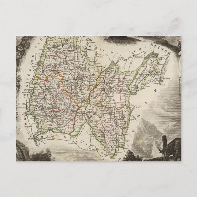Illustrationer, landskap vykort (Framsida)
