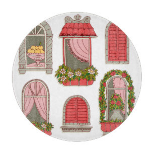 Illustrationer med Vintagen Windows: Konstnärlig.
