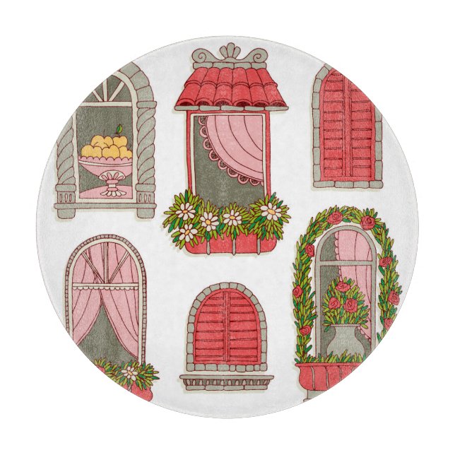 Illustrationer med Vintagen Windows: Konstnärlig. (Framsidan)