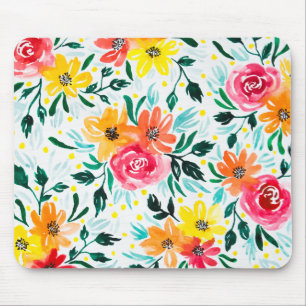 Illustrationsdesign för Blommigten Girly Watercolo Musmatta