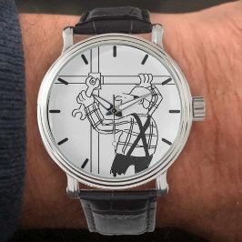 Illustrationsdesign för scenkonstruktor armbandsur