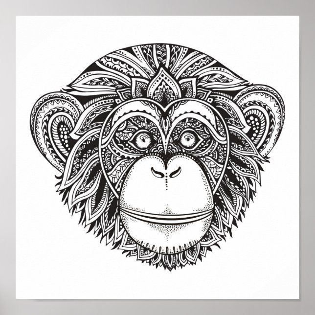 Illustrationsdocka för apa 2 poster (Framsidan)