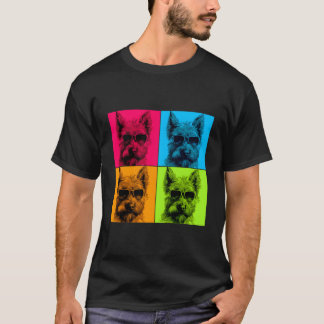 Illustrationsfärg för Hund-popup-design i Berger P T Shirt