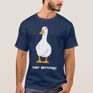 Illustrationsgrafik för anpassningsbar Message Whi T Shirt