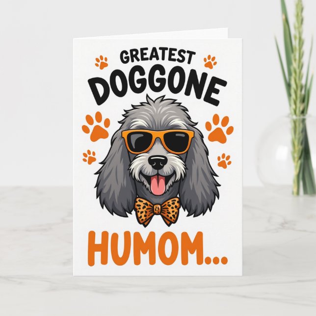 Illustrationskort för hundmamma kort (Framsida)