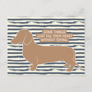 Illustrationsoffert för Dachshund Doxie Teckel Äls Vykort