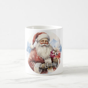 Illustrationsskript för klassisk Jultomten Kaffemugg