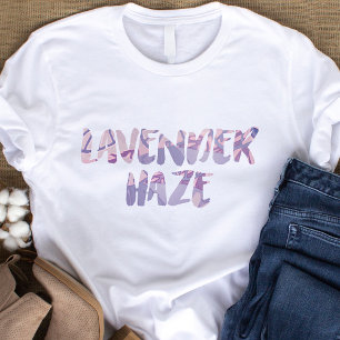 Illustrationstypografi för Lavender Dimma T Shirt