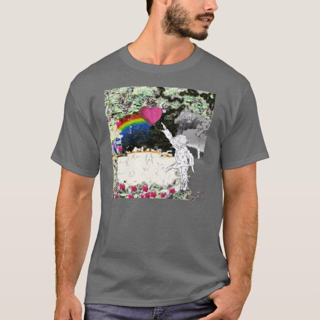 ILLUSTRATIONT-TRÖJA |Mugs, vykortDigital konst Tee Shirt (Framsida)