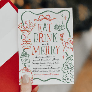 Illustrativ julfestinbjudan inbjudningar