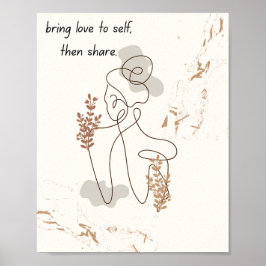 Illustrativ konst av kvinnor med motiv citat poster