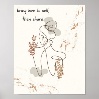 Illustrativ konst av kvinnor med motiv citat poster