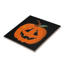 Illustrativ konst happy halloween Jack o lantern Kakelplatta